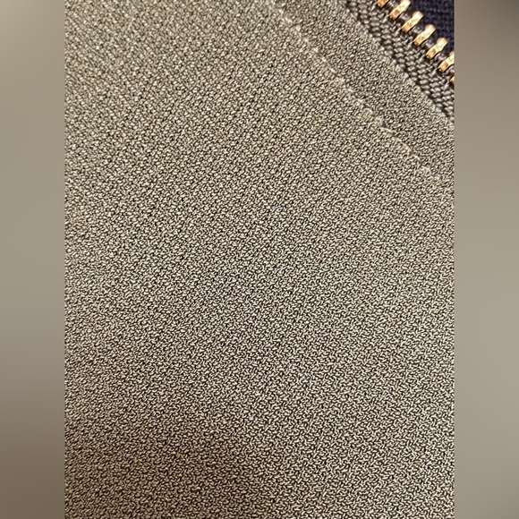 89th & Madison Olive Blouse with Gold Zipper Size 2X - Picture 3 of 5